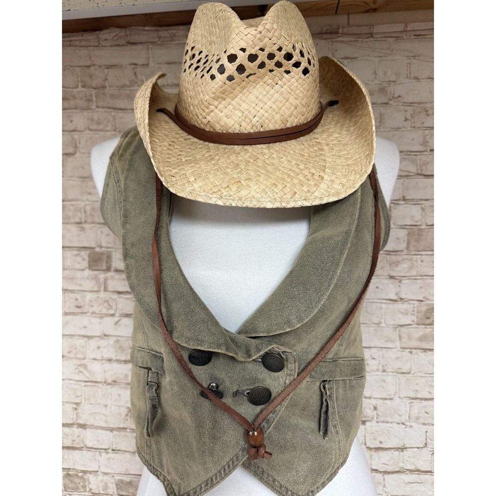 Stetson Bridger Shapeable Natural Straw Hat - Size Medium Western